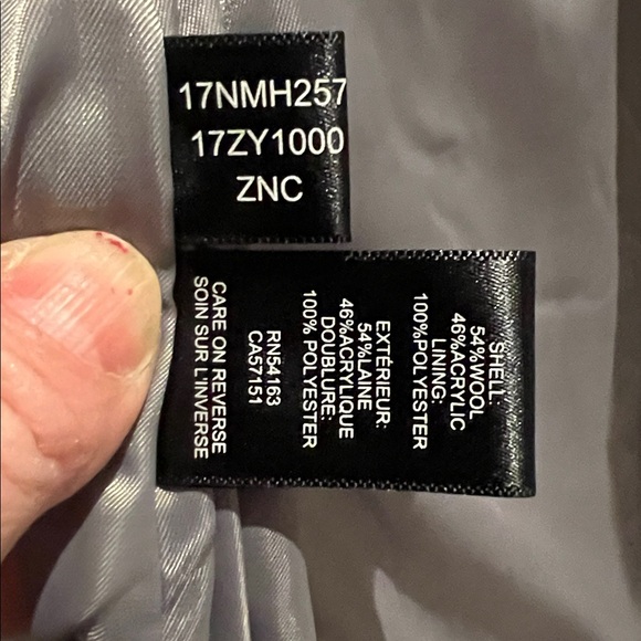 Kenneth Cole Women's Gray Textured Coat - Picture 7 of 7